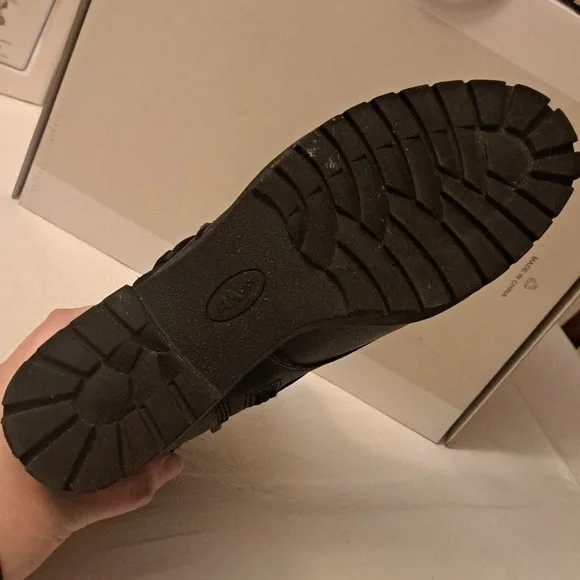 Black Leather Anne Klein Sport Boots - Picture 4 of 9